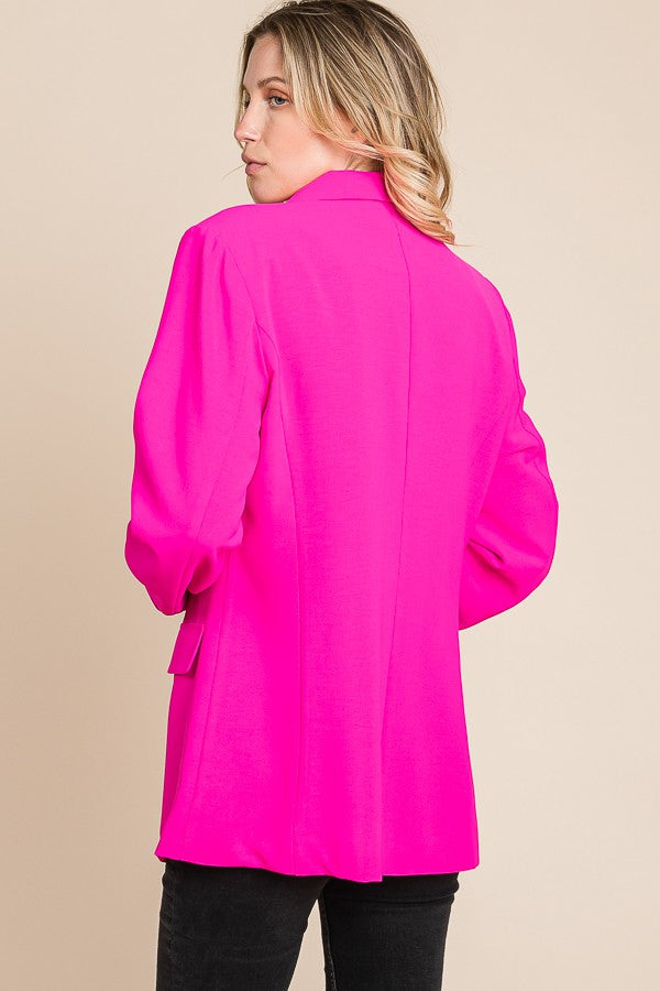 Power Move Blazer - Vibrant Fuchsia