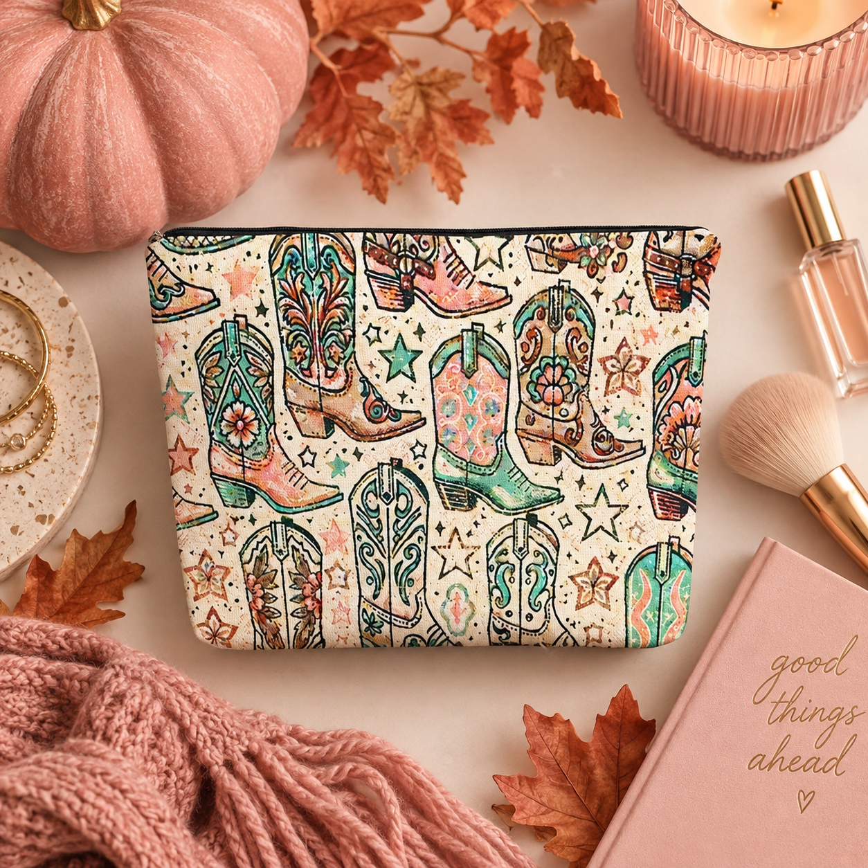 Western Ways Lightweight Makeup Bag