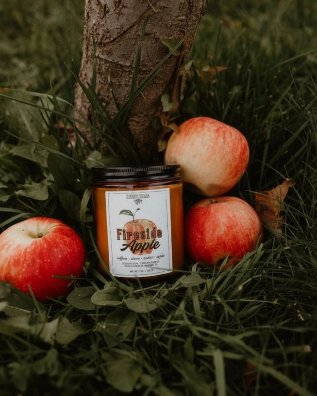 Fireside Apple Candle