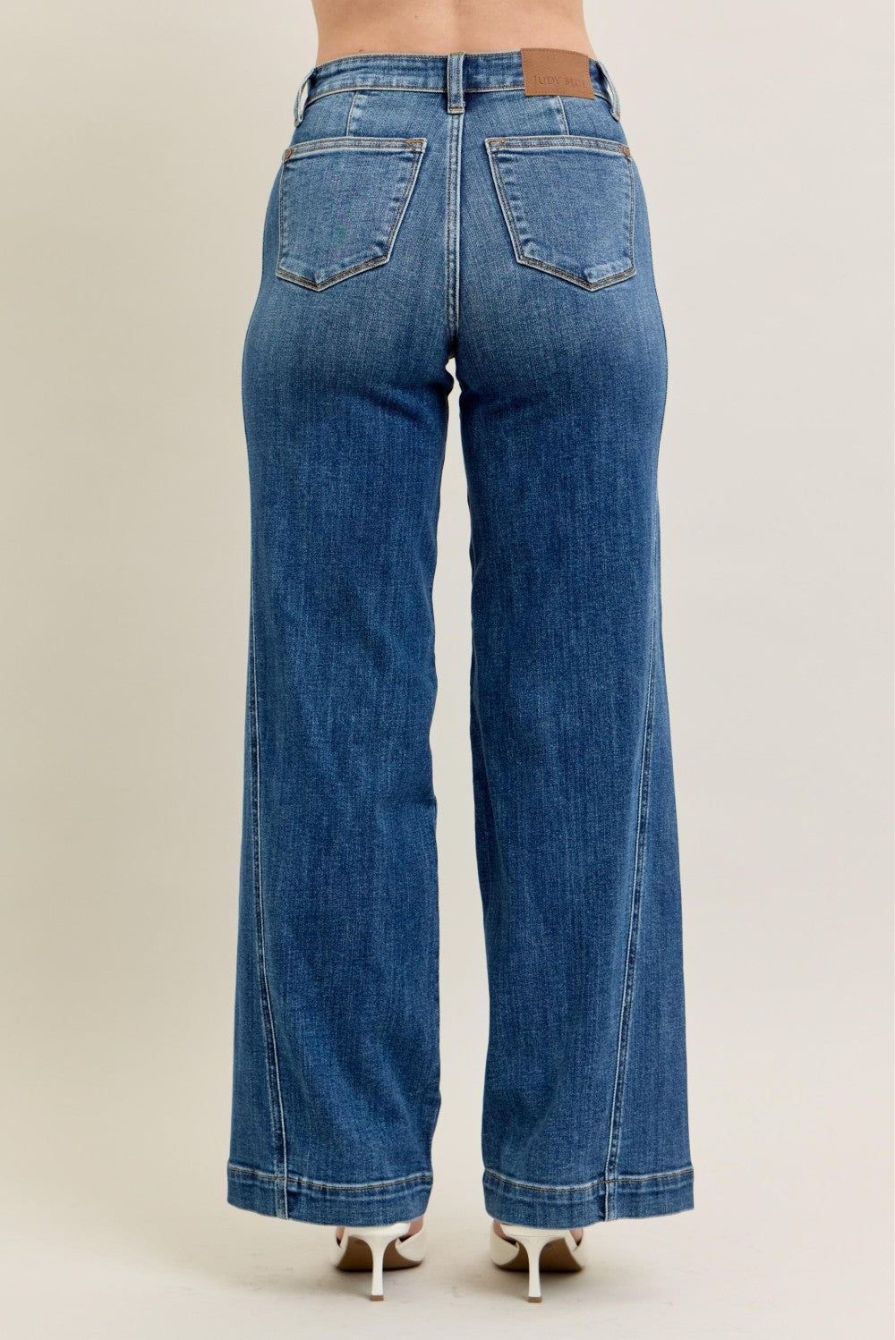 Judy Blue HW Trouser Wide Leg Jeans
