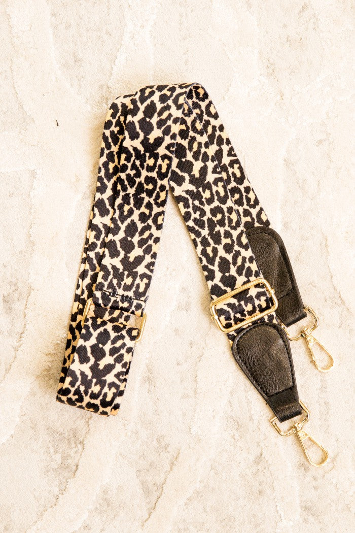 Leopard Clip On Handbag Purse Shoulder Strap