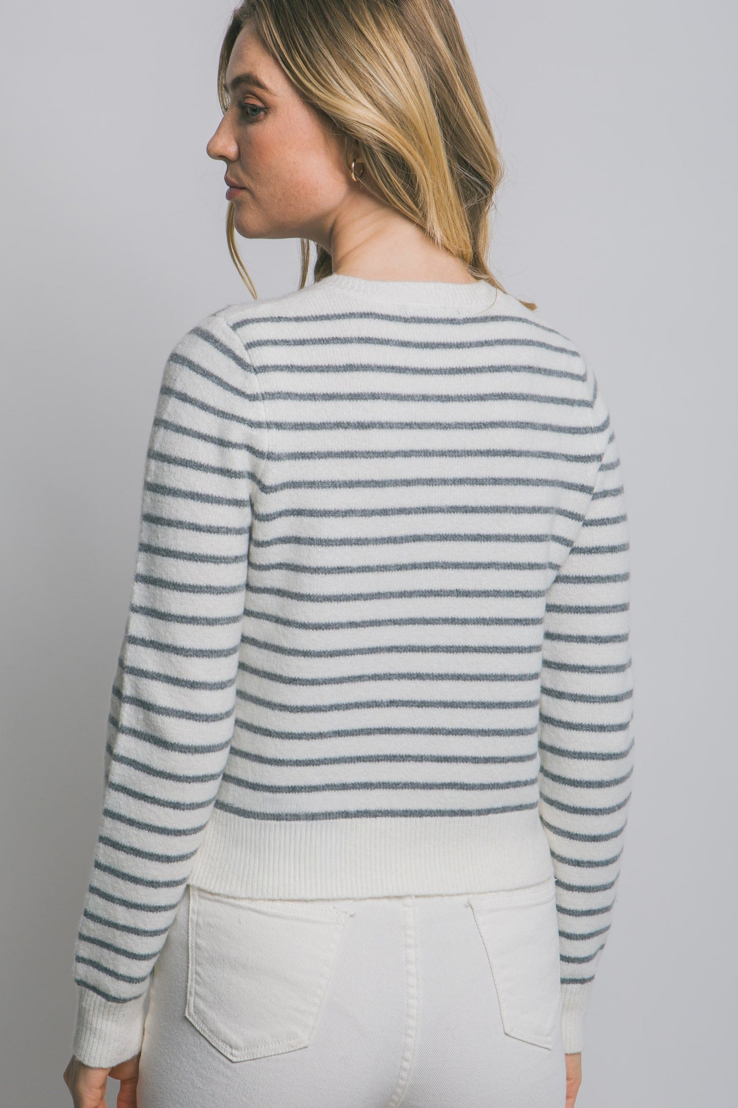 Polished & Cozy Striped Cardigan