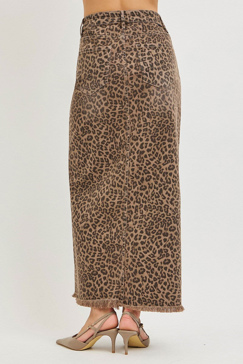 Risen Wild Side Leopard Skirt