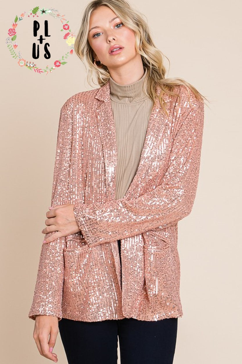 Rose Gold Showstopper Blazer