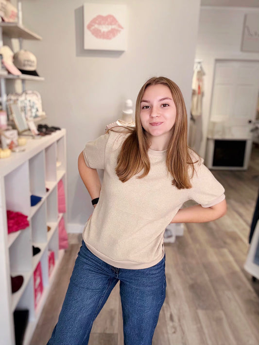 Easygoing Girl Brushed Tee