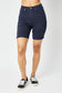 Judy Blue High Waist Tummy Control Navy Bermudas