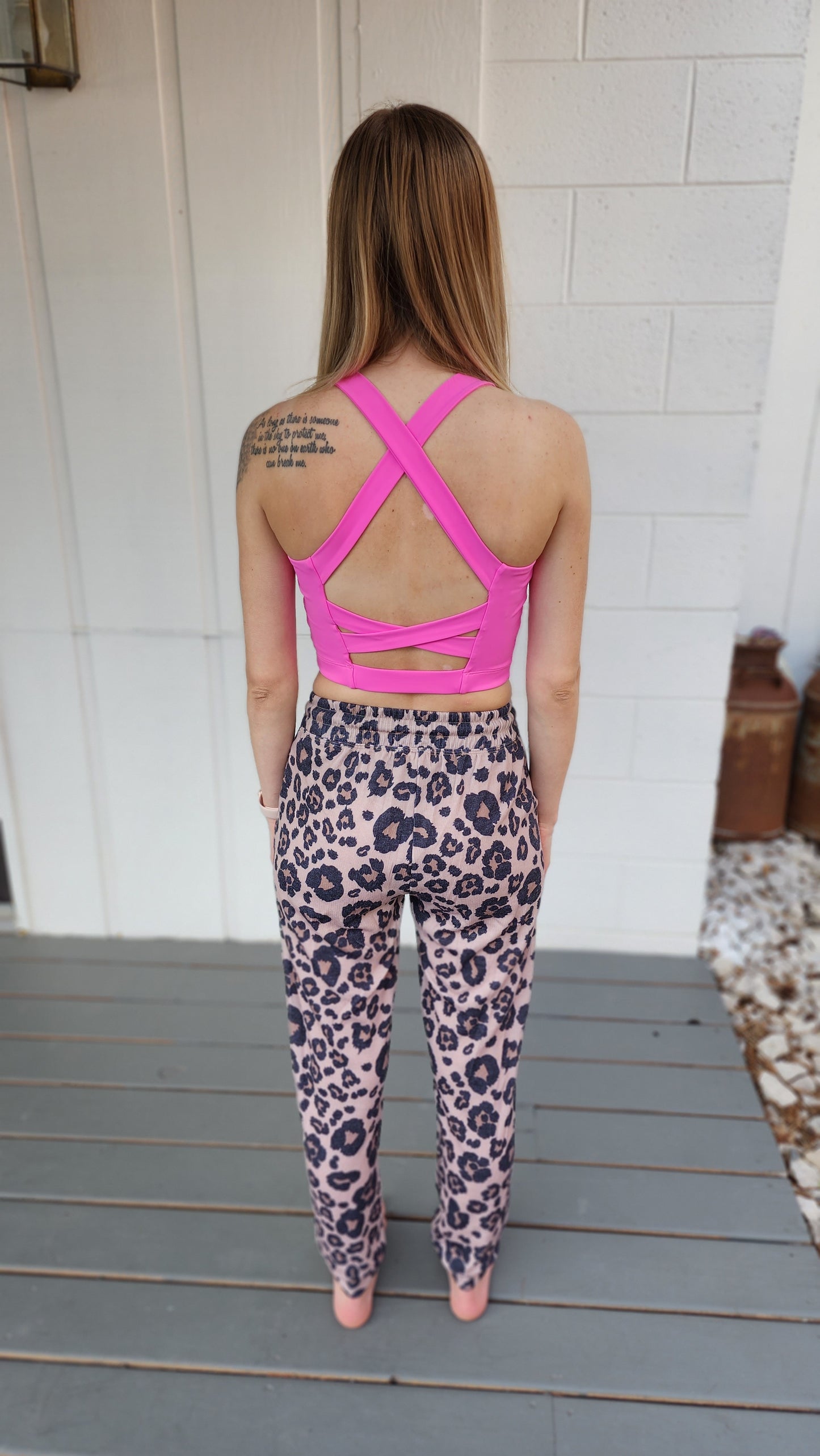 Yelete Strappy Back Sports Bra