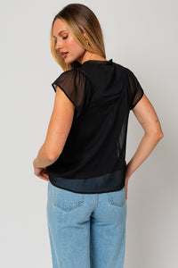 Evanescence Sheer Overlay Top