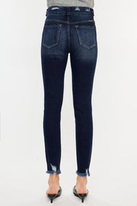 KanCan Double Button Dark Wash HR Skinnies