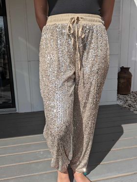 Glitz and Glam Sequin Joggers