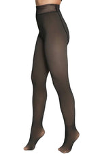 Load image into Gallery viewer, Faux Sheer Fleece Lined Tights – Black
