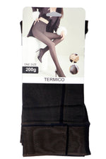 Load image into Gallery viewer, Faux Sheer Fleece Lined Tights – Black
