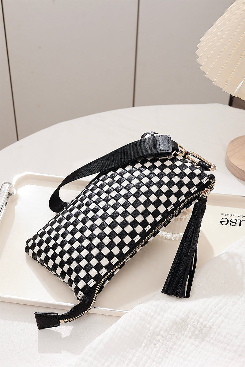 Woven Wristlet Clutch