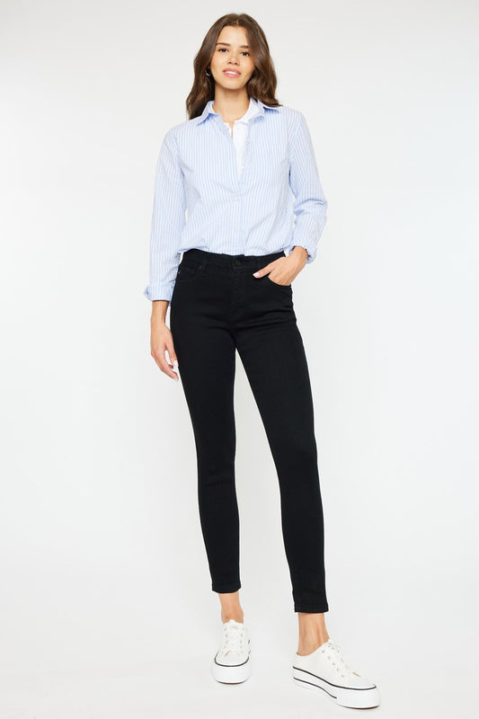 KanCan Black Skinnies Mid Rise