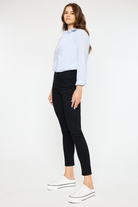KanCan Black Skinnies Mid Rise