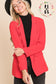 Power Move Blazer - Cherry Red