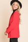 Power Move Blazer - Cherry Red