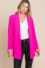Load image into Gallery viewer, Power Move Blazer - Vibrant Fuchsia
