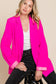 Power Move Blazer - Vibrant Fuchsia