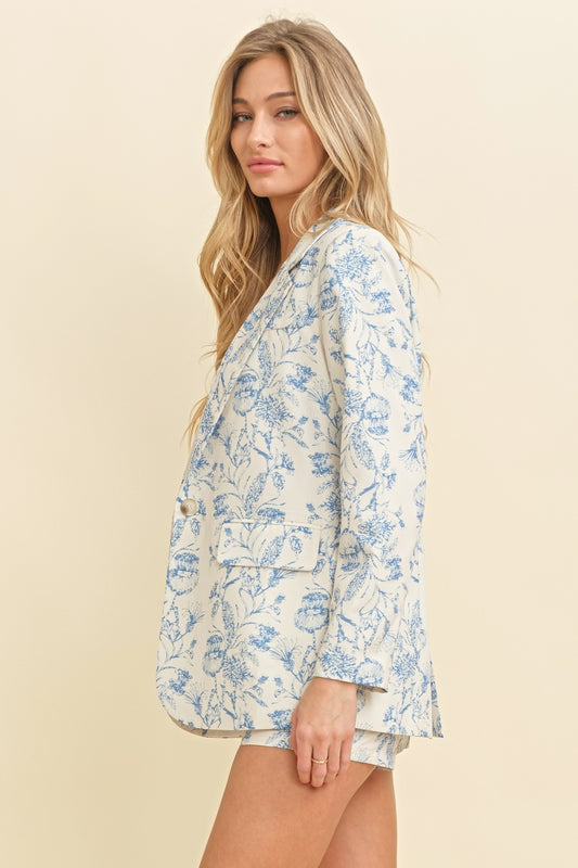Toile Blooms Blazer