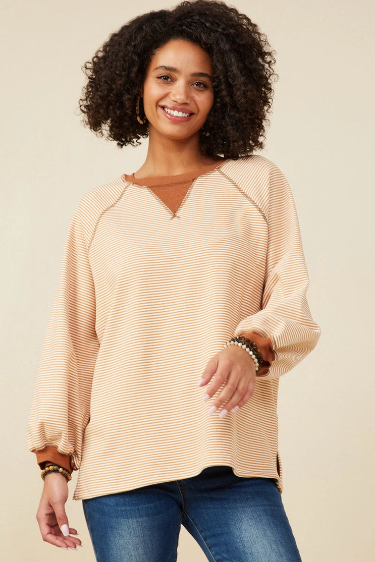 Fall in Line Striped Top