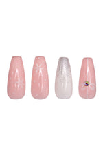 Load image into Gallery viewer, Glam Couture Coffin Snowflake Press on Nails
