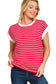 All American Girl Striped Tee Red