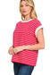 All American Girl Striped Tee Red