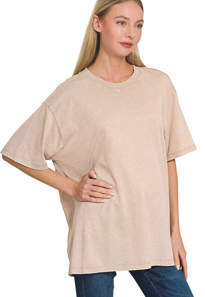 Easy Breezy Tee in Ash Mocha