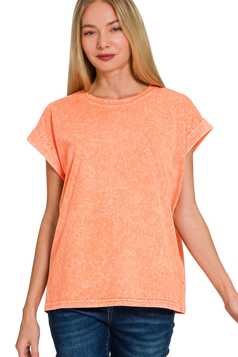 On Repeat Tee Orange