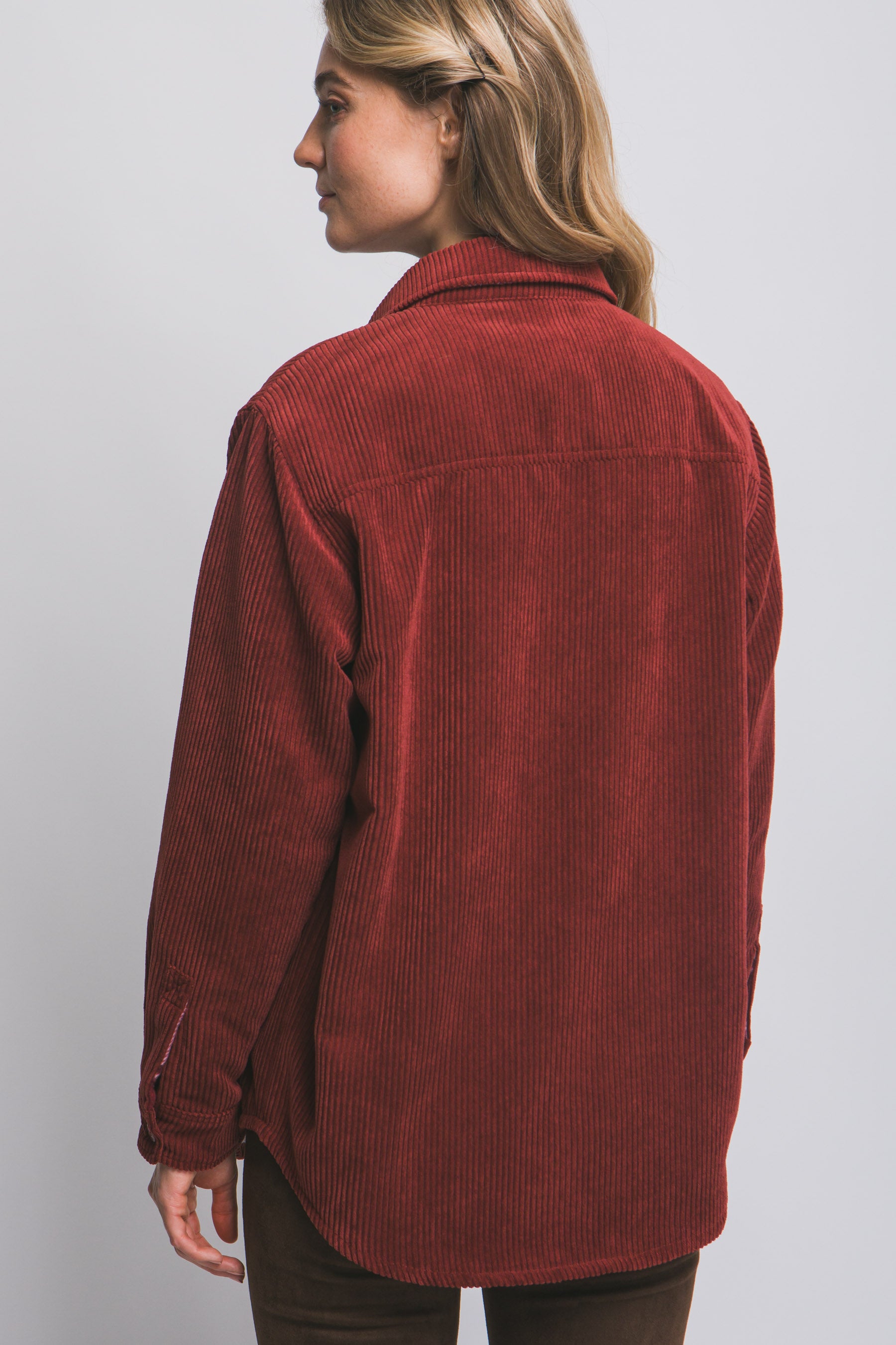 Burgundy Corduroy Reversible Shackett