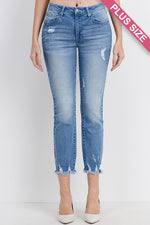 Load image into Gallery viewer, Tricot Cropped Jeans
