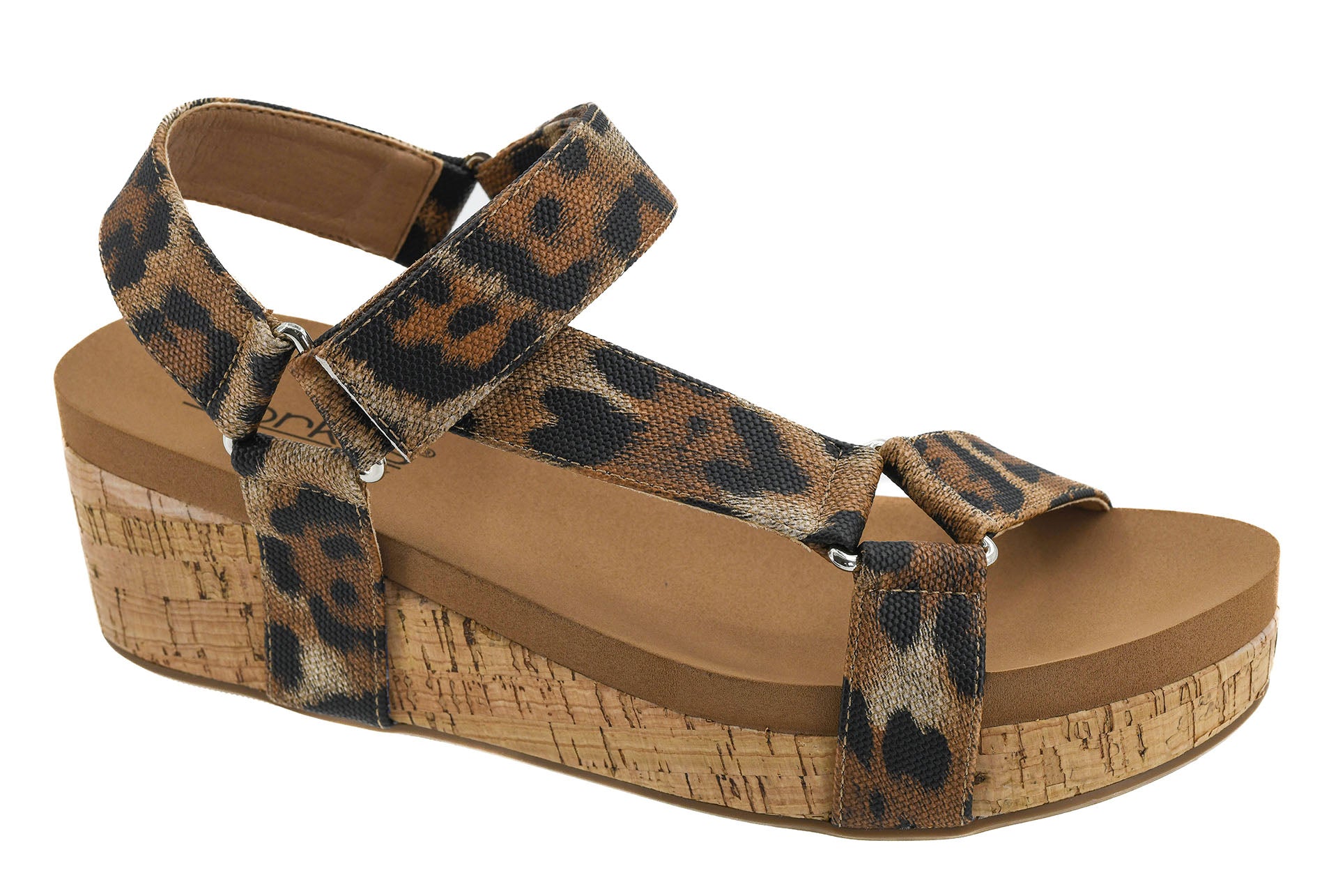 Don't Tempt Me Leopard Sandals by Corkys Footwear