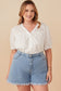 Meant To Be Floral Crochet Eyelet And Lace Blouse