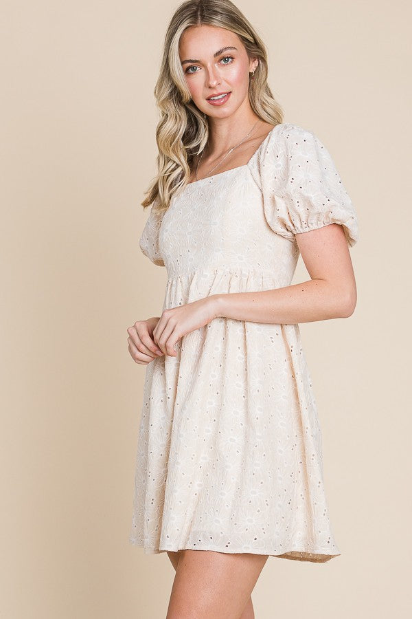 Eyes On You Floral Eyelet Dress