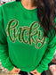 Lucky Sequin Crewneck Sweatshirt - Final Sale