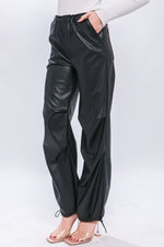 Load image into Gallery viewer, Jessica Joggers in Faux Leather
