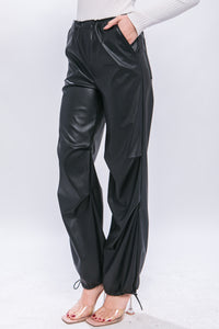 Jessica Joggers in Faux Leather