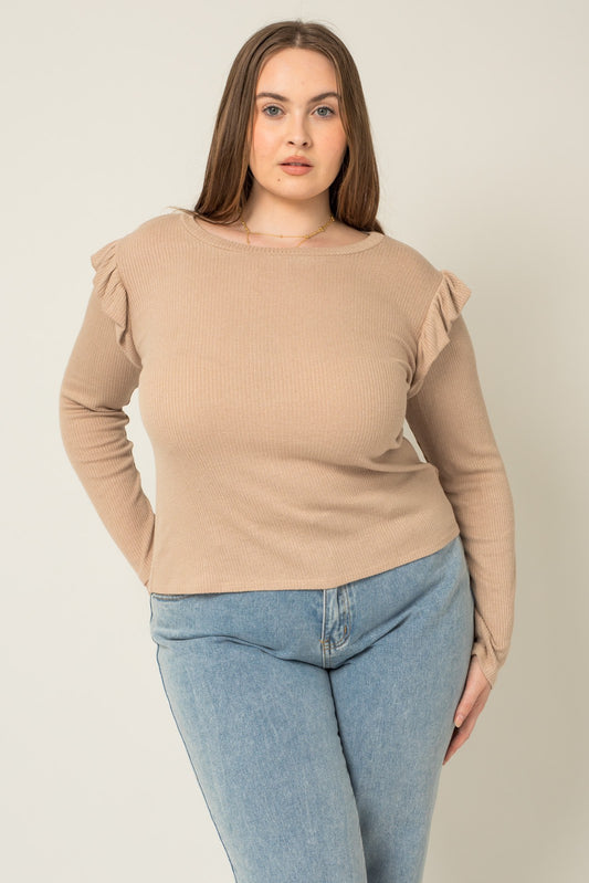 Love Is In The Details Ruffle Top