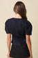 Gia Puff Sleeve Button Denim Top