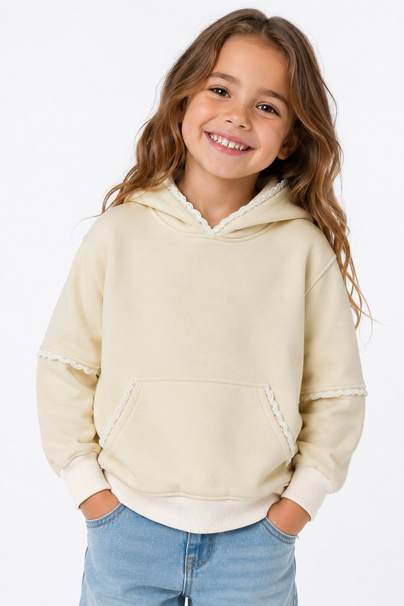 Girl's Sweet as Sugar Hoodie Beige