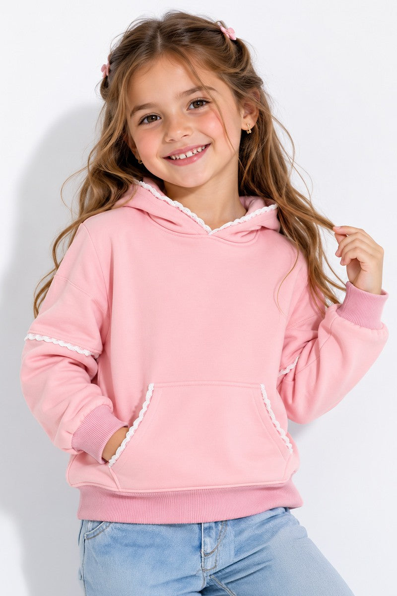Girl's Sweet as Sugar Hoodie Pink