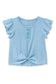 Little Girl's Flutter Top Blue