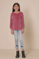 Girl's Sweet Rose Ruffle Top
