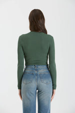 Load image into Gallery viewer, Mallory Mock Neck Ribbed Bodysuit
