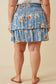 Crazy Over You Blue + Floral Skort