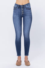 Load image into Gallery viewer, Judy Blue High Rise Button Fly Skinny Jeans
