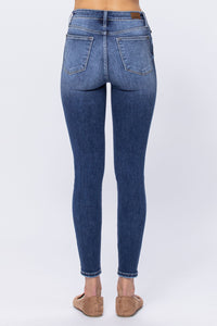 Judy Blue High Rise Button Fly Skinny Jeans