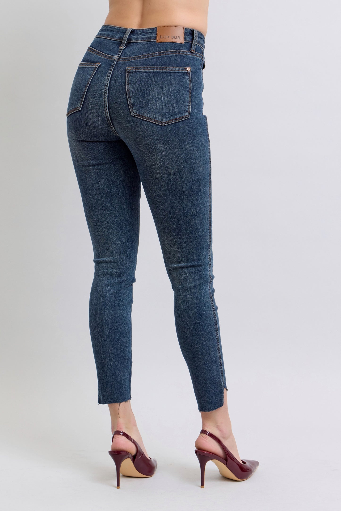 Judy Blue High-Waist Tummy Control Step Hem Skinnies