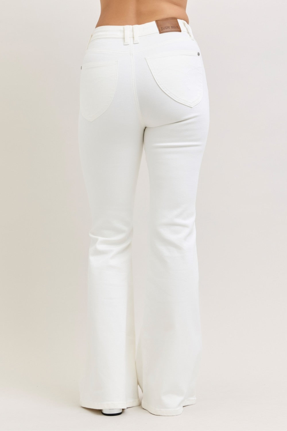 Judy Blue Ivory Icon Tummy Control Flares